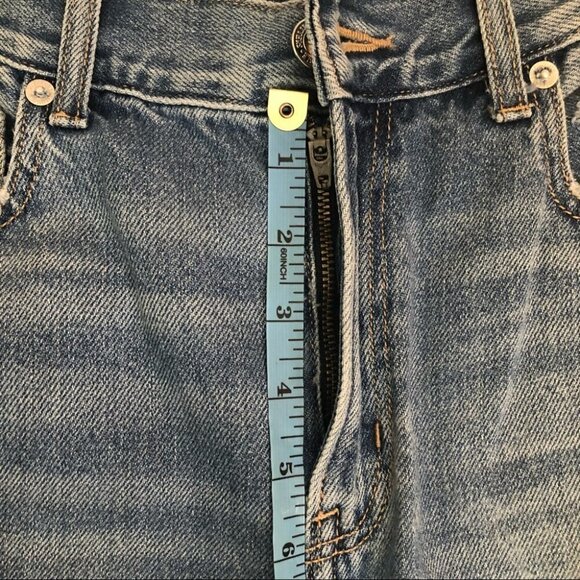 NWT American Eagle Mom  Jean #1460 Super Distessed Regular High Waisted Ladies 4 - Picture 15 of 16